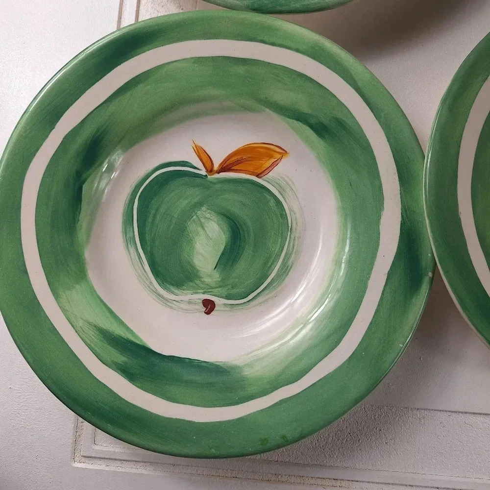 EVERYWARE Green Apple Handmade In Mexico Salad Plates 2
